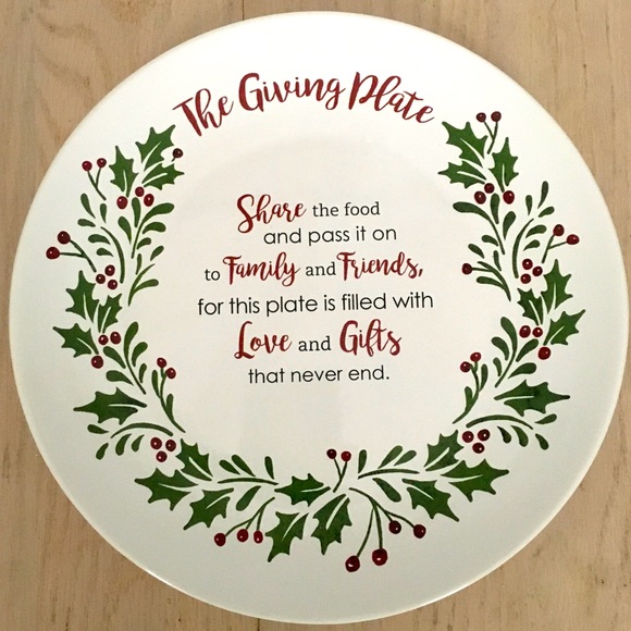 🎄Holiday “The Giving Plate” Friendship Plate - Picture 1 of 3